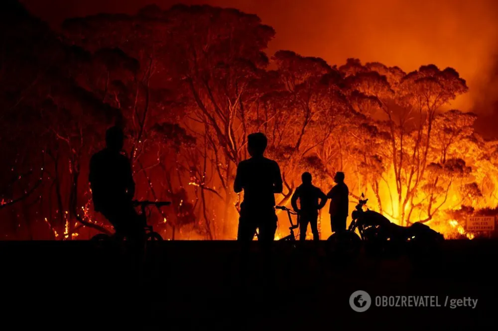В Австралии не прекращаются лесные пожары